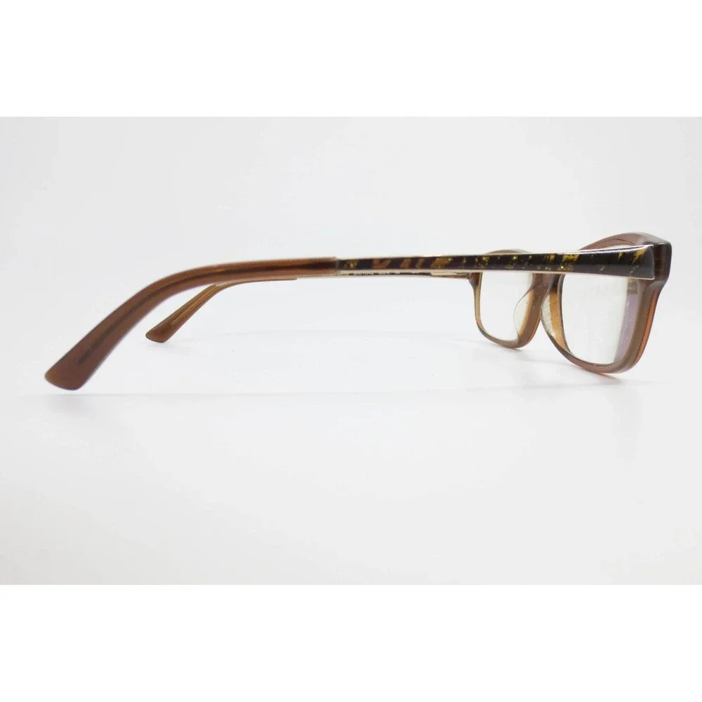 Bebe Shine BB5122 Topaz Brown Rectangular Eyeglass Frames 53-16-135 Womens